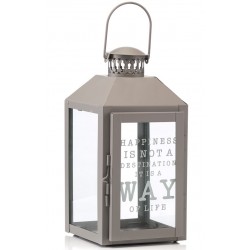 Szary Lampion Szklany 2