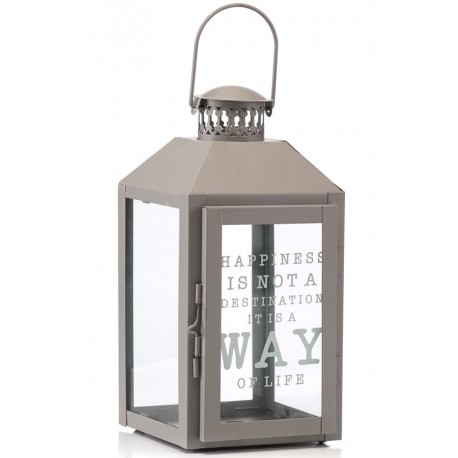 Szary Lampion Szklany 2