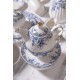 Porcelanowy Dzbanek z Filiżanką w Niebieskie Kwiaty Clayre & Eef