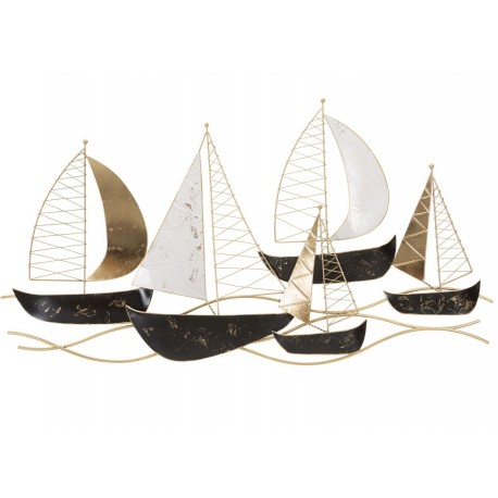 Dekoracja Ścienna Metalowe Łódki Mauro Ferretti A