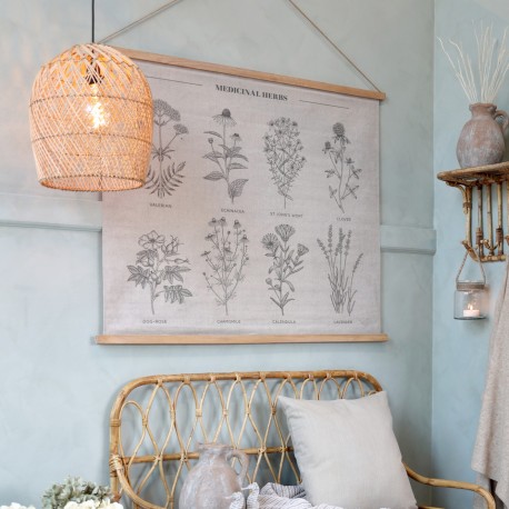 Rattanowa Lampa Boho Chic Antique A