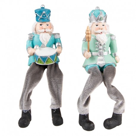 Siedzący Dziadkowie Do Orzechów 2 szt. Clayre & Eef