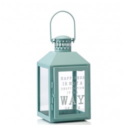 Błękitny Lampion Metalowy 1