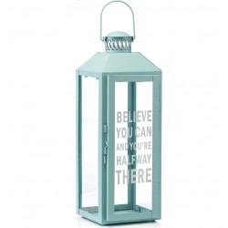 Błękitny Lampion Metalowy 1