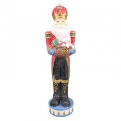 Wysoka Figurka Świąteczna Mikołaj 82 cm Clayre & Eef