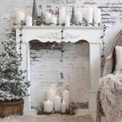 Imitacja Kominka w Stylu Prowansalskim Biała B Clayre & Eef
