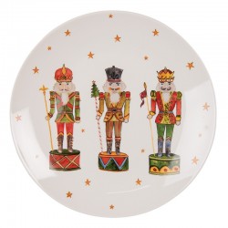 Porcelanowe Talerzyki Świąteczne Clayre & Eef