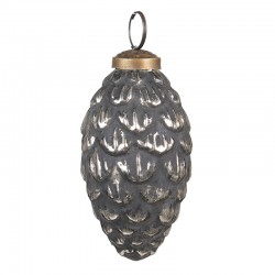 Szklana Bombka Szara Clayre & Eef