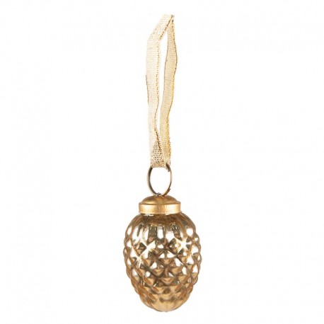  Szklane Bombki Złote A Clayre & Eef