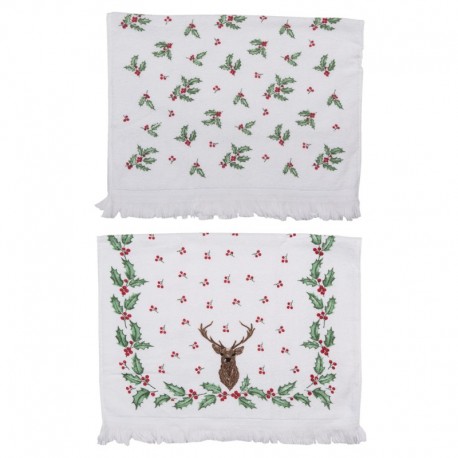 Świąteczne Ręczniki Do Rąk 2 szt. Clayre & Eef