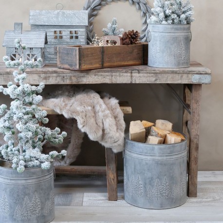 Metalowe Osłonki Chic Antique z Choinkami 3 szt.