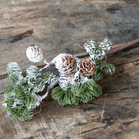 Świąteczna Gałązka Chic Antique 63 cm