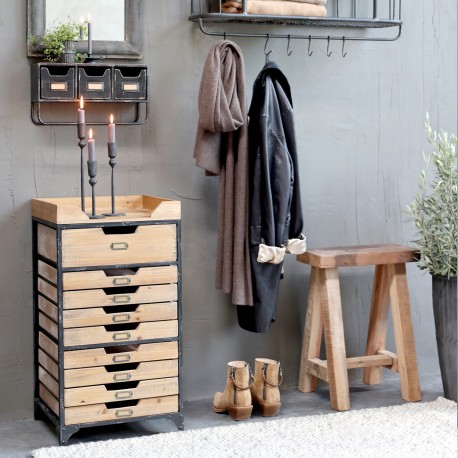 Szafka Industrialna Chic Antique z Szufladami