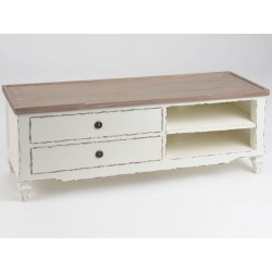 Komoda Pod Telewizor Prowansalska Biała