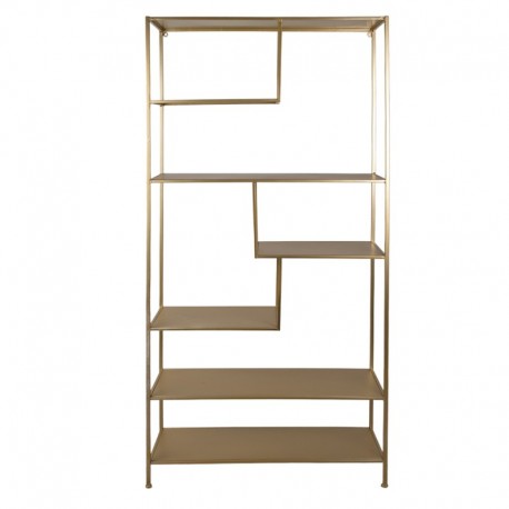 Metalowy Regał w Kolorze Mosiądzu Clayre & Eef