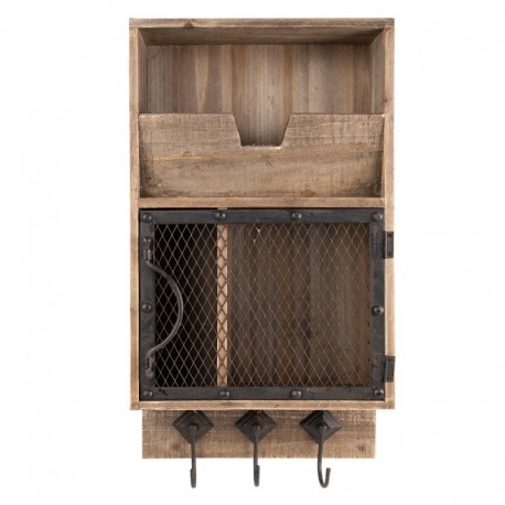 Szafka Ścienna Rustykalna z Wieszaczkami Clayre & Eef