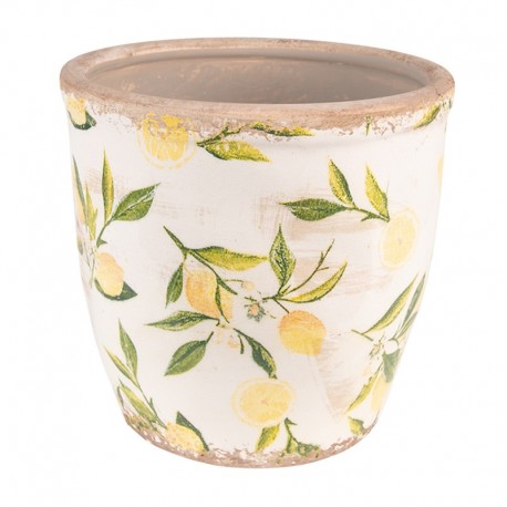 Osłonka Na Doniczkę w Cytryny Prowansalska D Clayre & Eef
