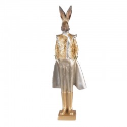 Figurka Zająca w Złotym Ubraniu 44 cm A Clayre & Eef