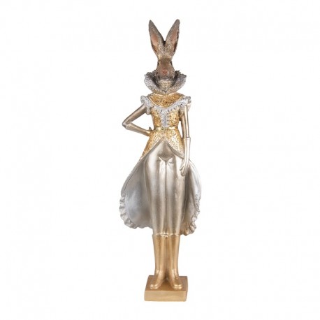 Figurka Zająca w Złotym Ubraniu 44 cm B Clayre & Eef