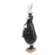 Figurka Zająca w Czarnym Ubraniu 33 cm A Clayre & Eef