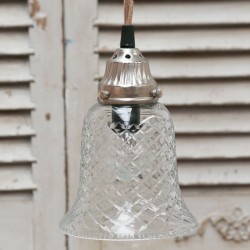 Szklana Lampa Chic Antique Dzwonek B