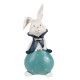 Figurka Zająca w Niebieskim Ubraniu 21 cm Clayre & Eef