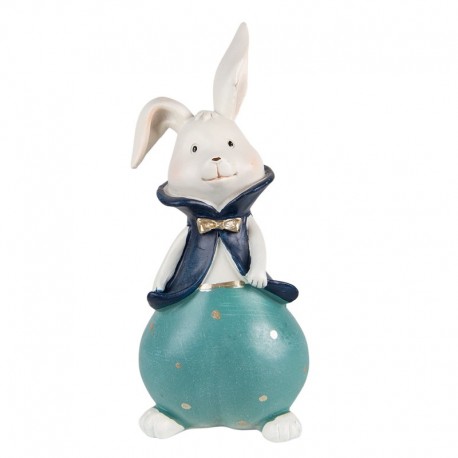 Figurka Zająca w Niebieskim Ubraniu 21 cm Clayre & Eef