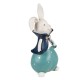 Figurka Zająca w Niebieskim Ubraniu 21 cm Clayre & Eef