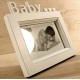 Biała Ramka Drewniana Baby