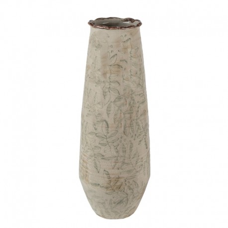 Beżowy Wazon w Liście A Clayre & Eef