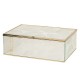 Szklane Pudełko ze Złotymi Krawędziami Liście XL Clayre & Eef
