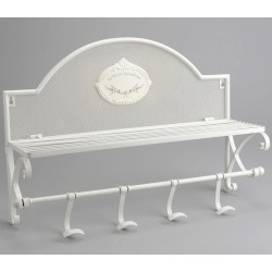 Metalowa Półka z Wieszakami Lawenda