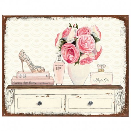 Metalowy Obrazek w Stylu Prowansalskim Clayre & Eef