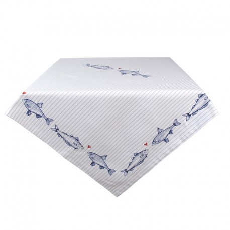 Bawełniany Obrus Marynistyczny w Ryby A Clayre & Eef