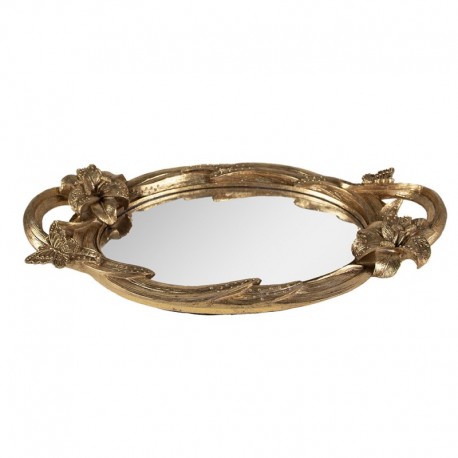 Złota Taca z Lustrem C Clayre & Eef