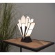 Lampa Stołowa Tiffany Biało-Czarna Clayre & Eef