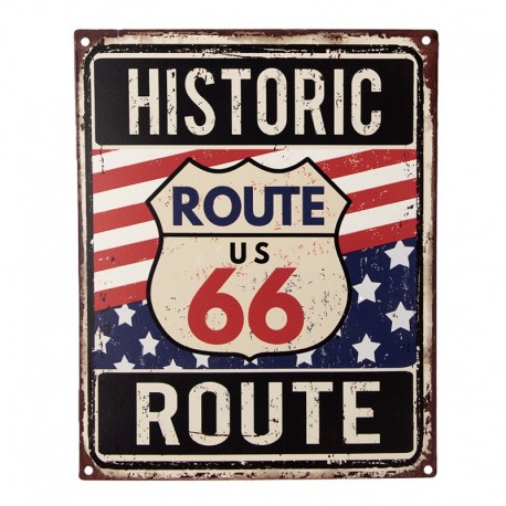 Metalowa Tabliczka Vintage Route 66 A Clayre & Eef