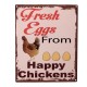 Metalowa Tabliczka Vintage Fresh Eggs Clayre & Eef