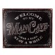 Metalowa Tabliczka Vintage Man Cave A Clayre & Eef