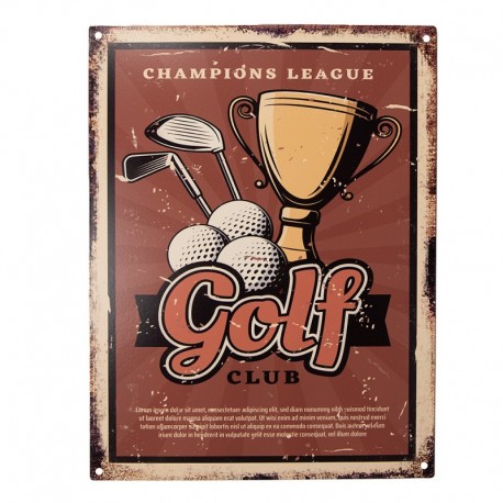Metalowa Tabliczka Vintage Golf Clayre & Eef