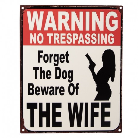 Metalowa Tabliczka Vintage Wife Clayre & Eef