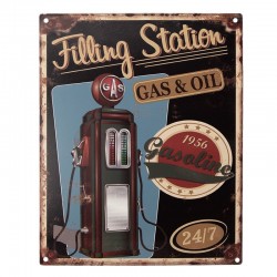 Metalowa Tabliczka Vintage Filling Station Clayre & Eef