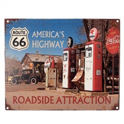Metalowa Tabliczka Vintage Route 66 D Clayre & Eef