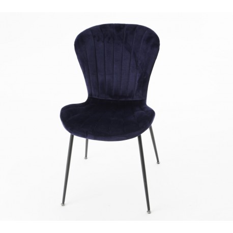 Welurowe Krzesło Granatowe