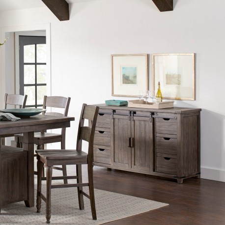 Komoda Rustykalna Przeszklona Avola Brązowa Livin Hill