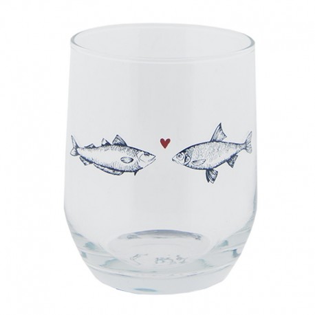 Szklanka z Motywem Ryb B Clayre & Eef