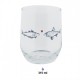 Szklanka z Motywem Ryb B Clayre & Eef
