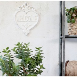 Tabliczka Welcome Chic Antique Kremowa