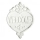 Tabliczka Welcome Chic Antique Kremowa