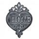 Tabliczka Welcome Chic Antique Szara
